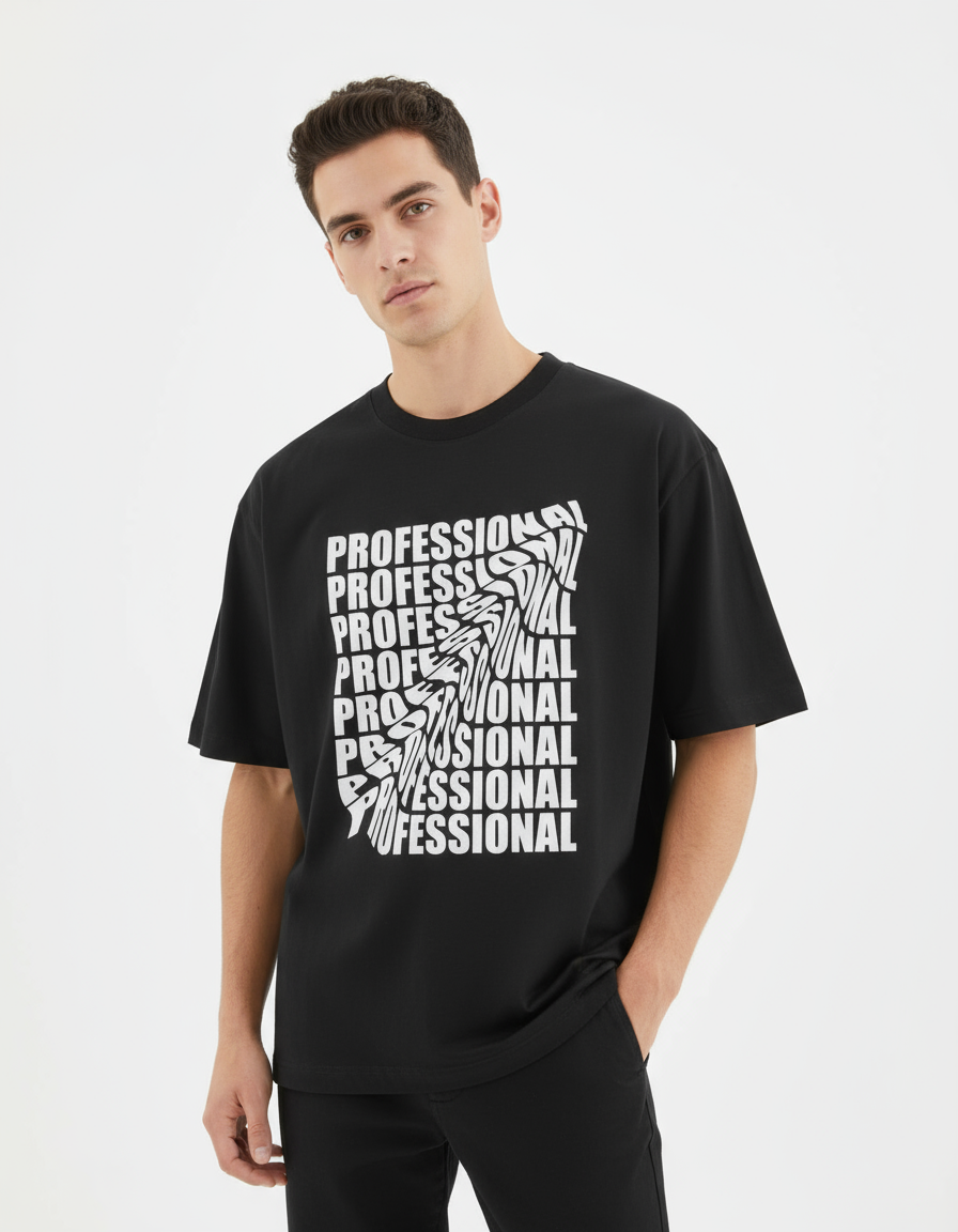 Zadiss “Professional” Oversized Unisex T-Shirt – Minimal Line Edition